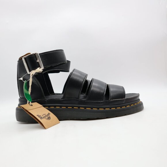 Doc Dr. Martens V Clarissa II Women's 11 Sandals Vegan Leather Black - Picture 1 of 10